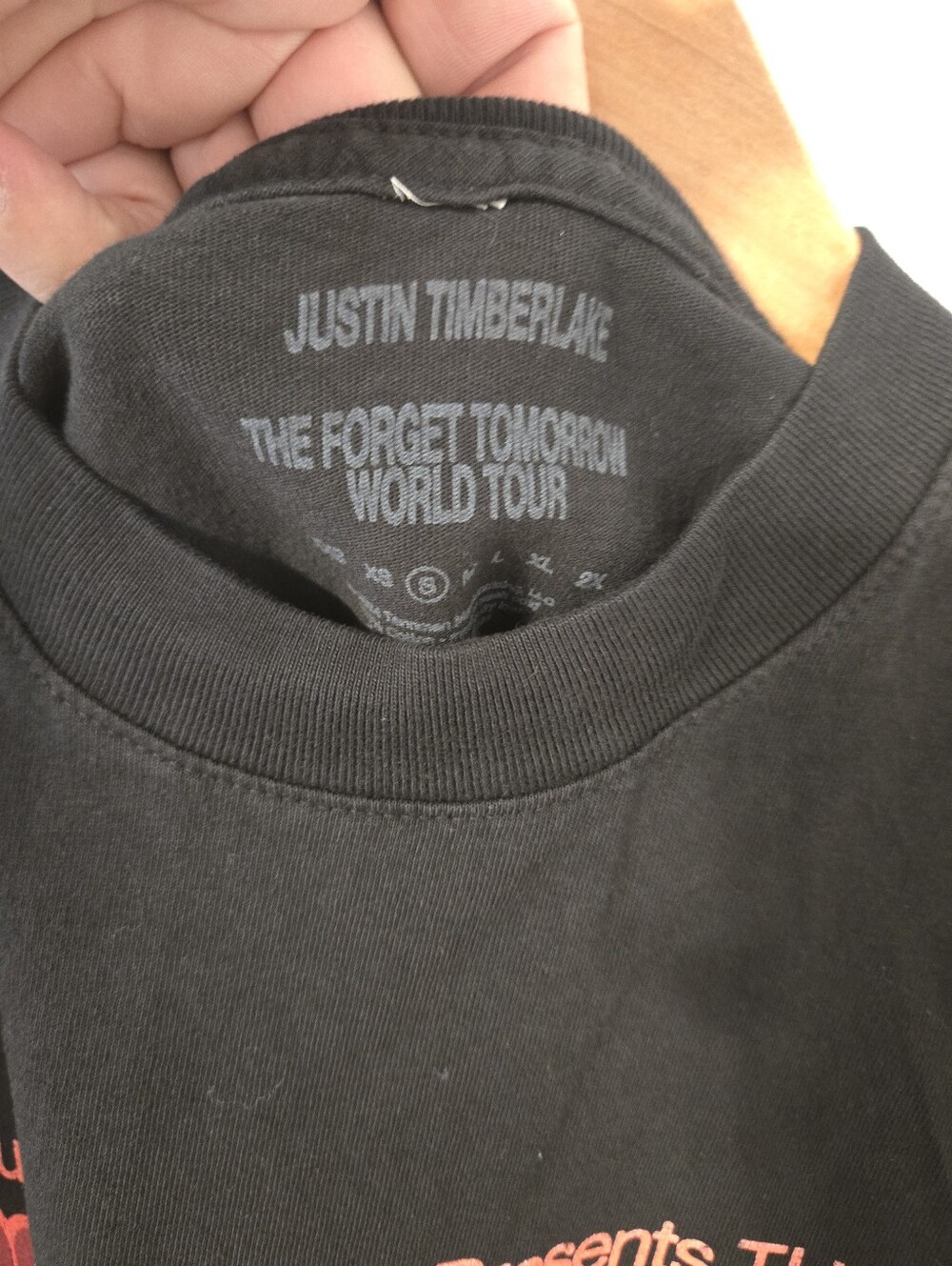 Justin Timberlake Forget Tomorrow World Tour Shirt Womens XS 2024 Concert JT - Picture 3 of 6